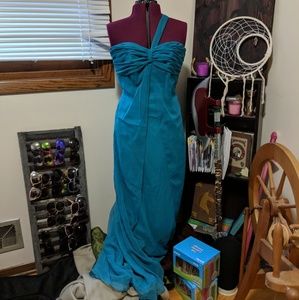 Teal Full Length Gown